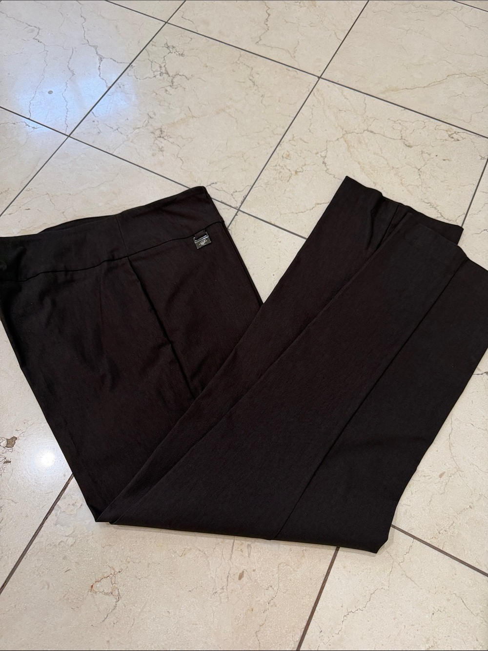 LISETTE Chocolate Brown cropped Trousers